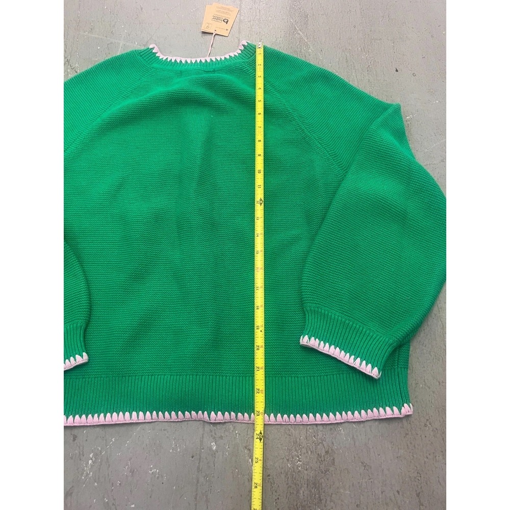Boden Lena Cardigan Womens Large Green Knit Stitch Detail Long Sleeve Cozy NWT - Picture 6 of 11